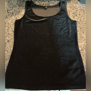 Talbots Black Velvet Tank Top